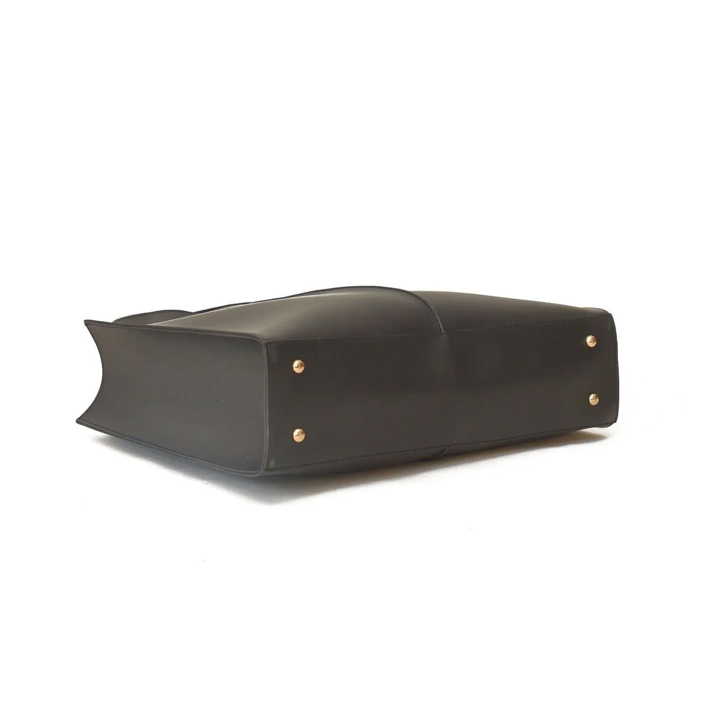 Women Black Faux Leather Shoulder Bag