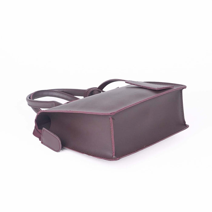 Brown Faux Leather Bag