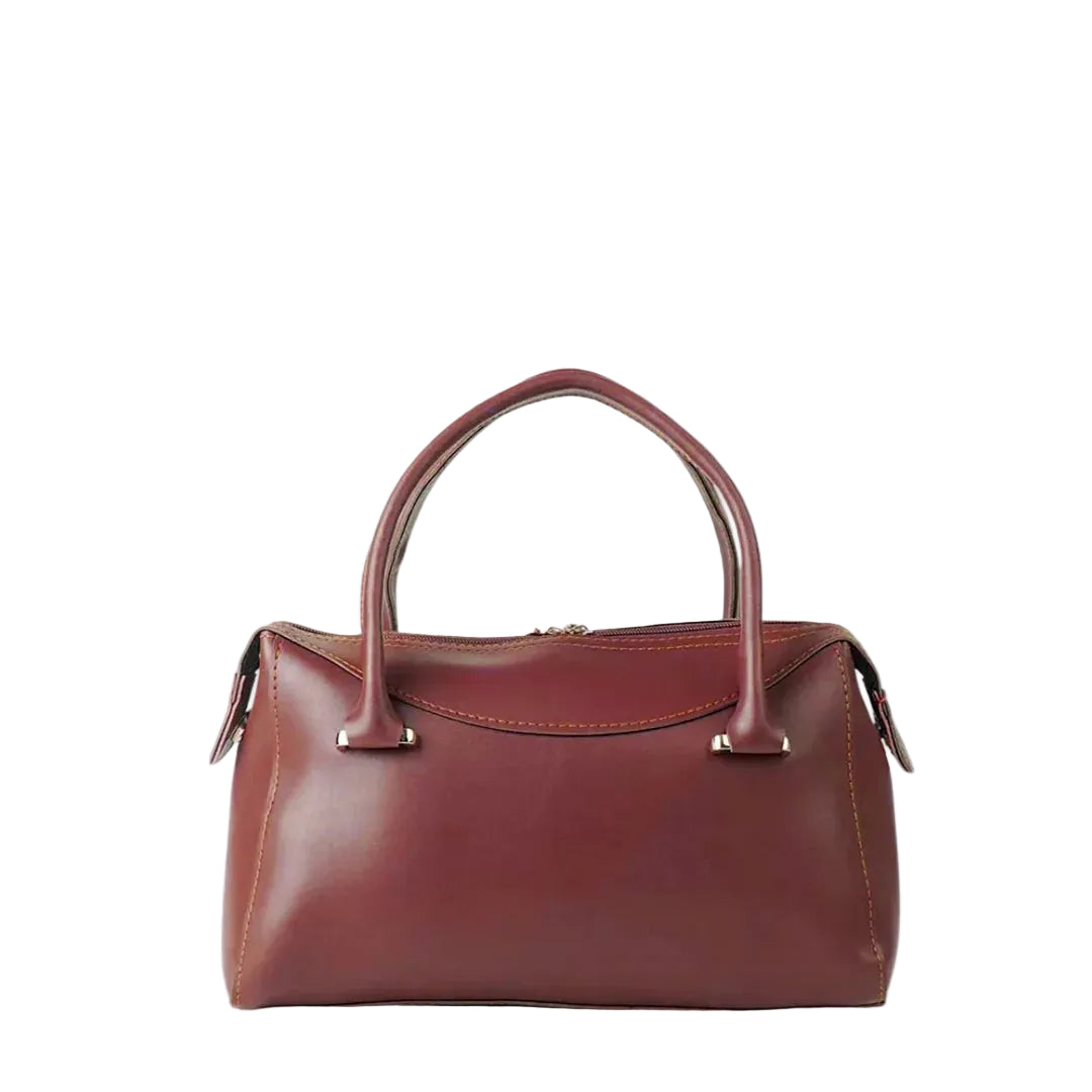 Women Maroon Faux Leather Handbag