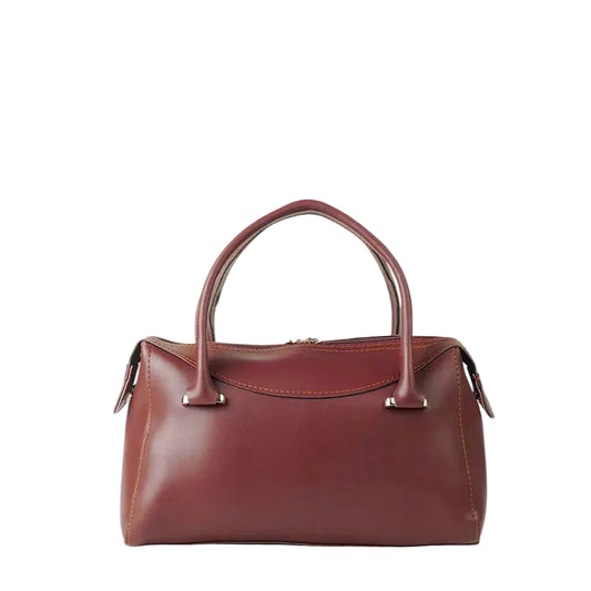 Women Maroon Faux Leather Handbag