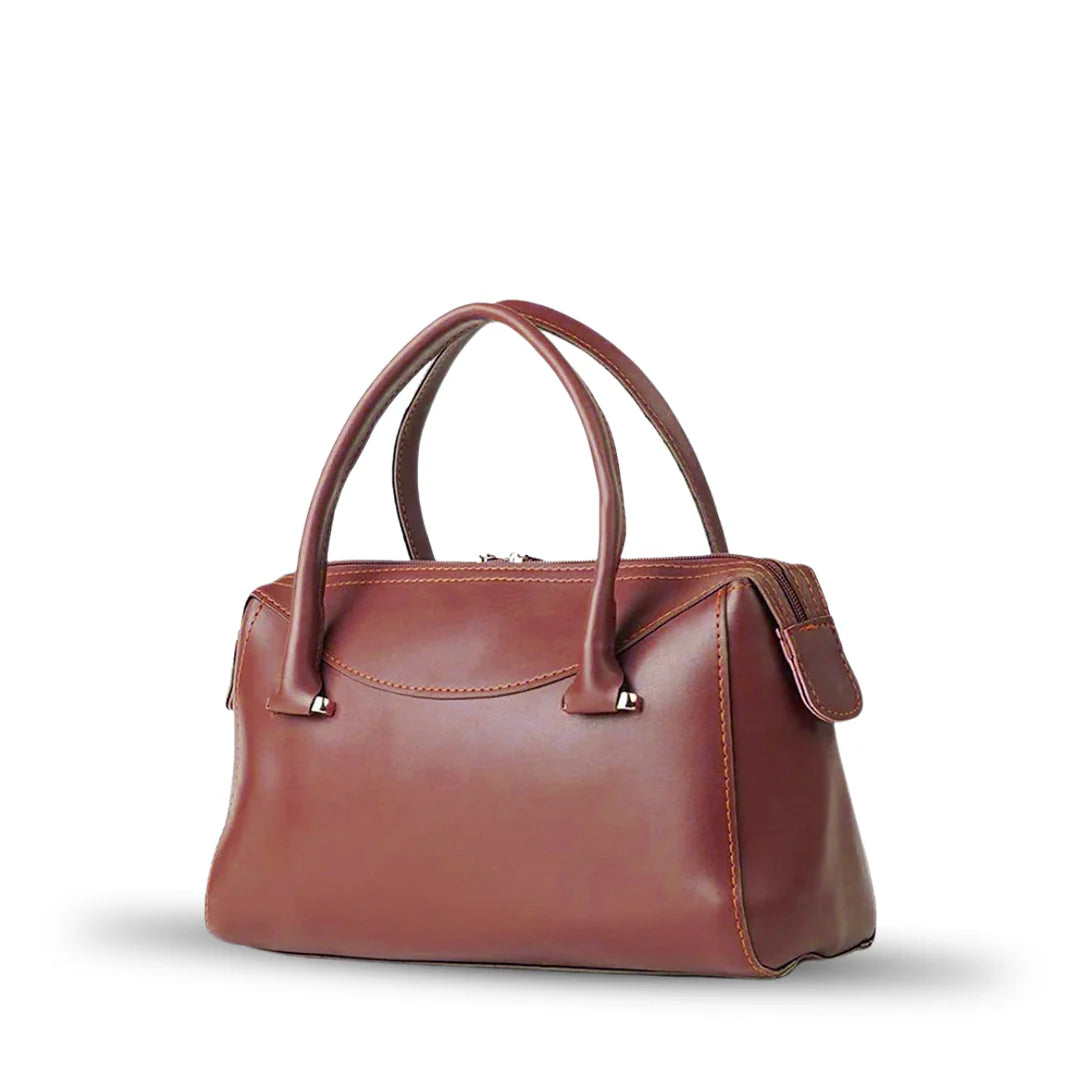 Women Maroon Faux Leather Handbag