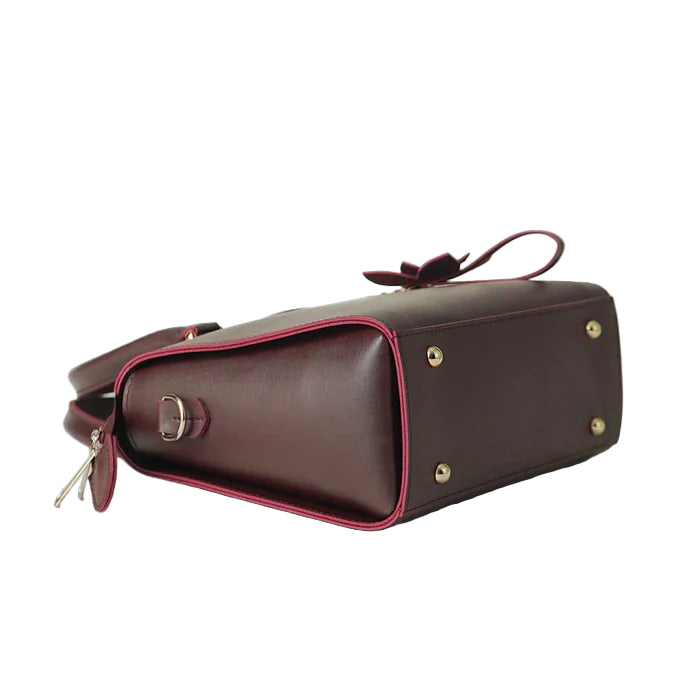 Women’s Maroon Faux Leather Handbag