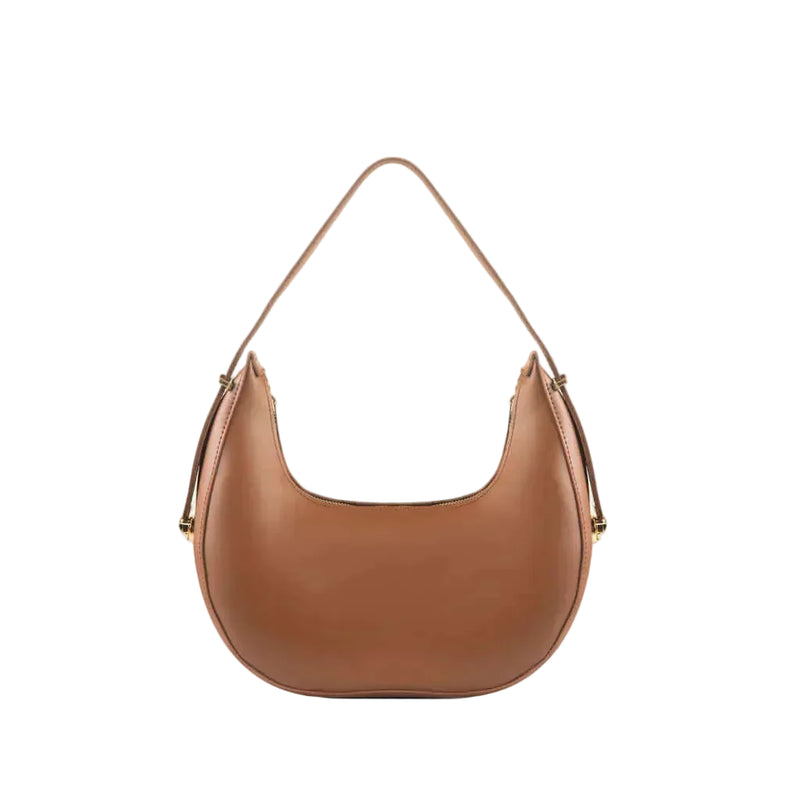 Women Brown Crescent Handbag