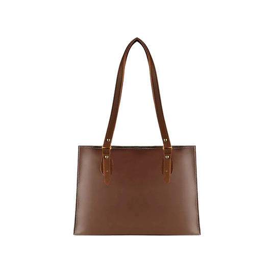 Women Brown Faux Leather Shoulder Bag