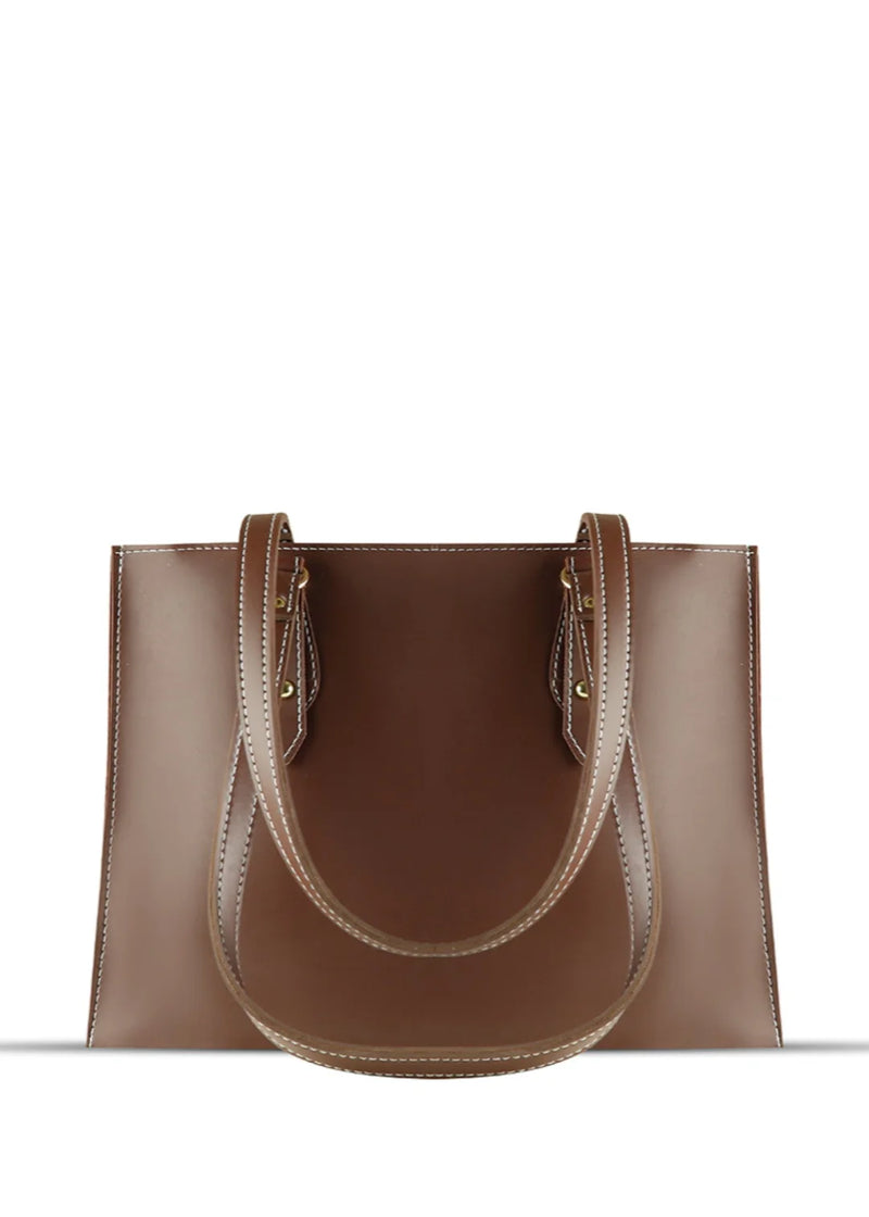 Women Brown Faux Leather Shoulder Bag