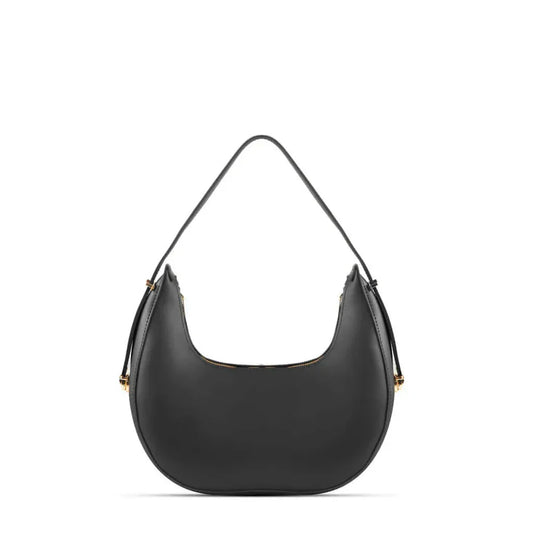 Women Black Crescent Handbag