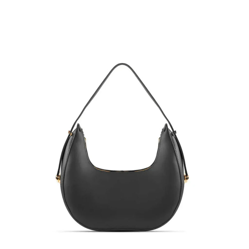 Women Black Crescent Handbag