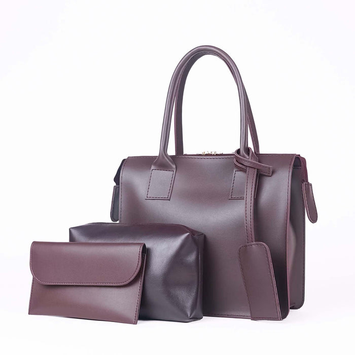 Brown Faux Leather Bag