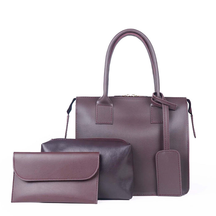Brown Faux Leather Bag