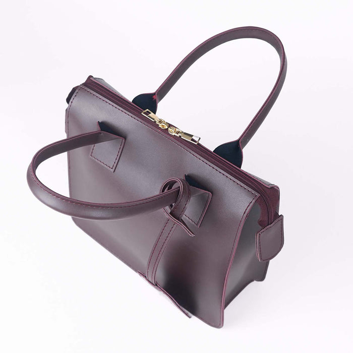 Brown Faux Leather Bag