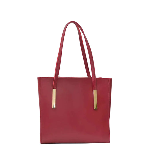 Women Maroon Faux Leather Shoulder Bag