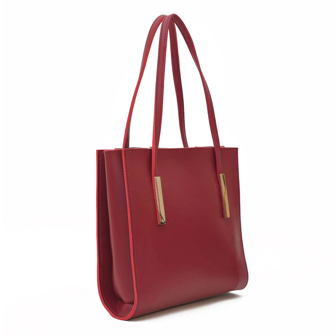 Women Maroon Faux Leather Shoulder Bag